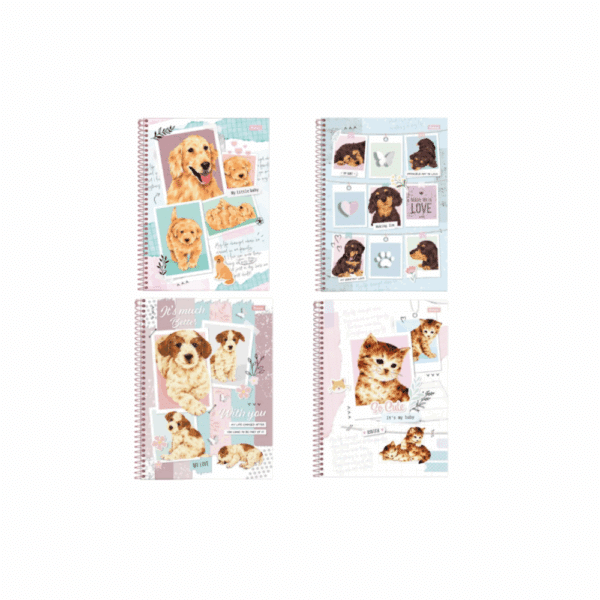 CADERNO UNIVERSITÁRIO(PET) SMOOGIES 160 FLS 10 MATÉRIAS FORONI