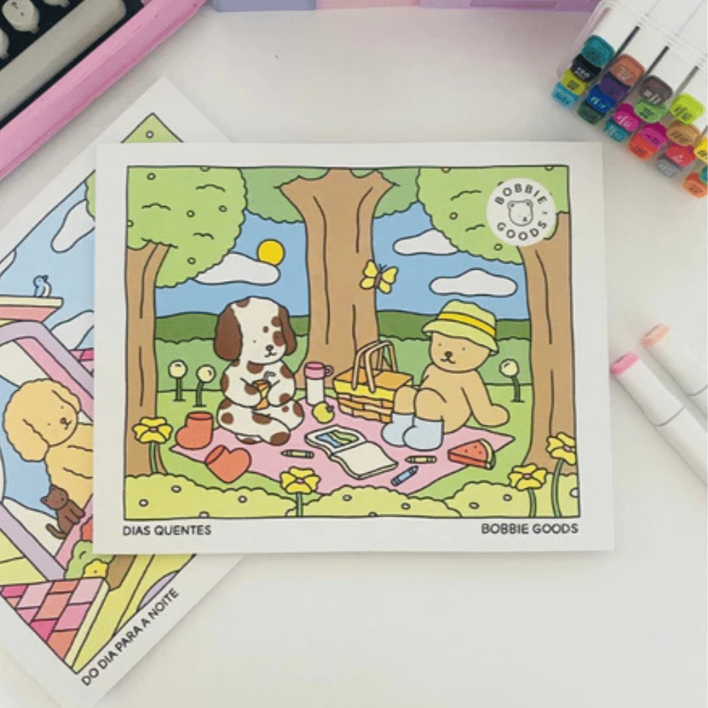DIAS QUENTES LIVRO PARA COLORIR BOBBIE GOODS - Imagem 1