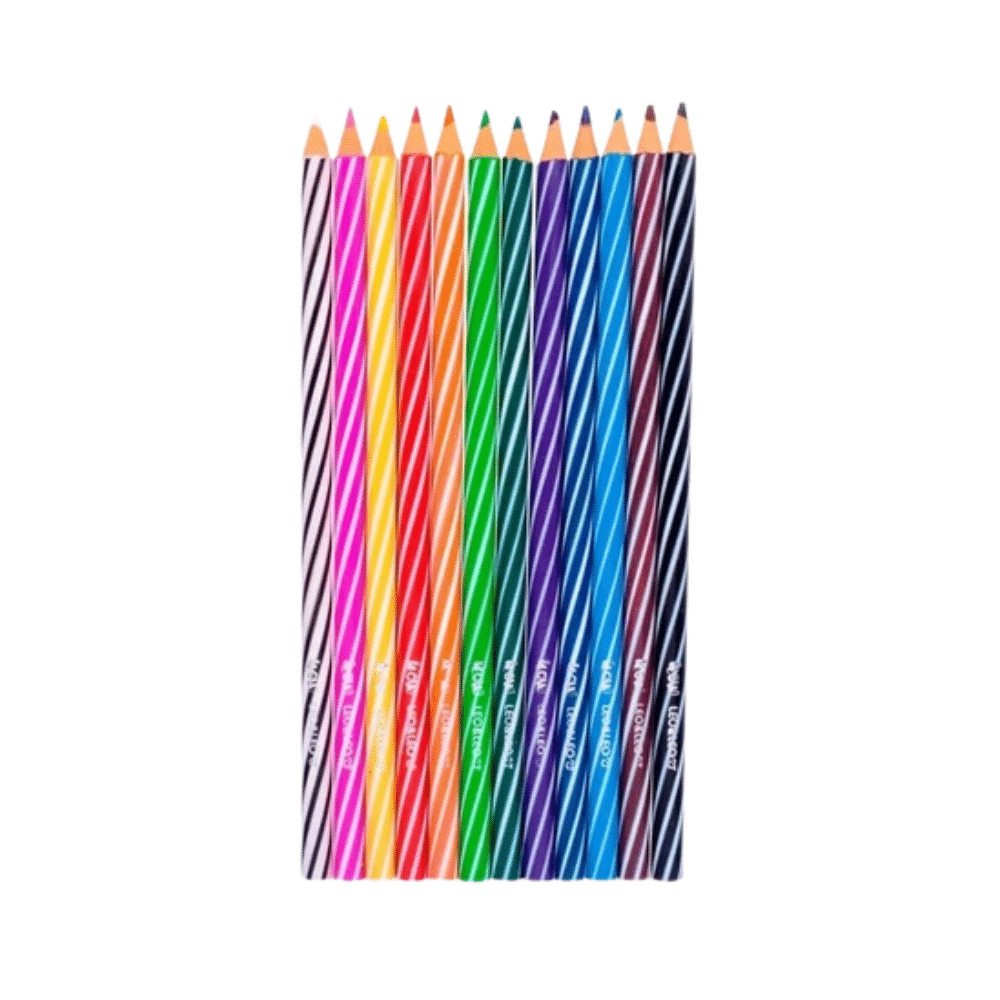 lapisespiral LÁPIS DE COR WOW / 12 CORES / LEO&LEO / MATERIAL ESCOLAR - Imagem 1