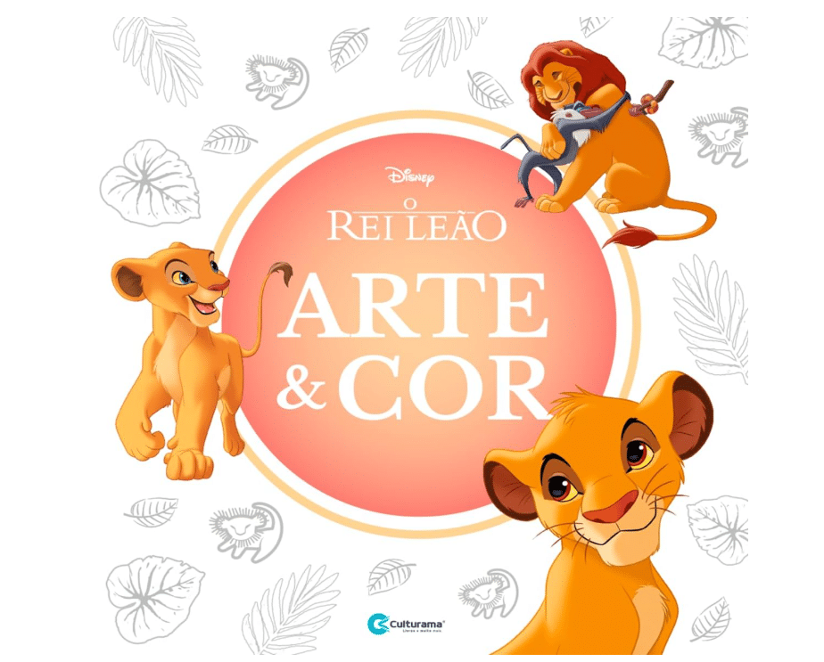 46464 LIVRO PARA COLORIR: O REI LEÃO | CULTURAMA - ARTE & COR - Imagem 1