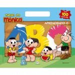 LIVRO MEGABLOCO COM 100 ADESIVOS | TURMA DA MÔNICA - APRENDENDO O ABC