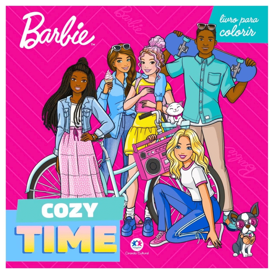 YUJUYRT LIVRO PARA COLORIR COZY TIME | BARBIE - Imagem 1