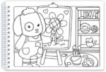 Livro Comfy & cozy books Cute Vibes - Livro de Colorir / CIRANDA CULTURAL - Imagem 3