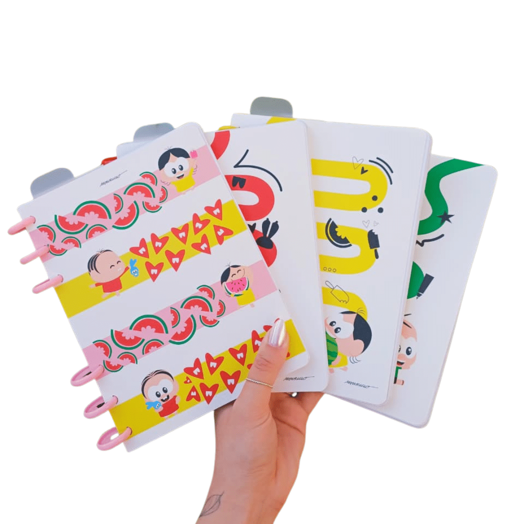 Cópia de Sem nome (16) Caderno Inteligente com Discos + Régua | Turma da Mônica | 80 Folhas | Edição Exclusiva - Imagem 1