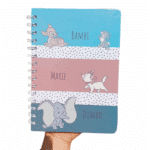 Caderno com Estampa dos personagens da Disney | Capa Dura + Espiral | Ideal para Anotações
