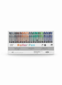 CANETAS ESFEROGRAFICA ROLLER PEN COLORIDAS | ESTOJO COM 48 CORES | GRASP | PONTA 0.7MM - Imagem 2