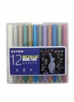 KIT 12 CANETAS MARCADOR METÁLICO | KAYWIN