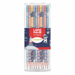 LAPIS GRAFITE COM BORRACHA ASTRONAUTA - LEO & LEO