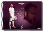 CADERNO DE DESENHO NEYMAR JR | 80FLS | CAPA DURA - CREDEAL - Imagem 3