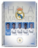 CADERNO UNIVERSITÁRIO 1 MAT | 80FLS | REAL MADRID - CREDEAL - Imagem 4