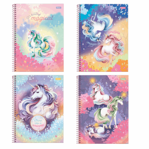 CADERNO UNIVERSITÁRIO UNICÓRNIOS | 1 MATERIA | 80FLS - FORONI