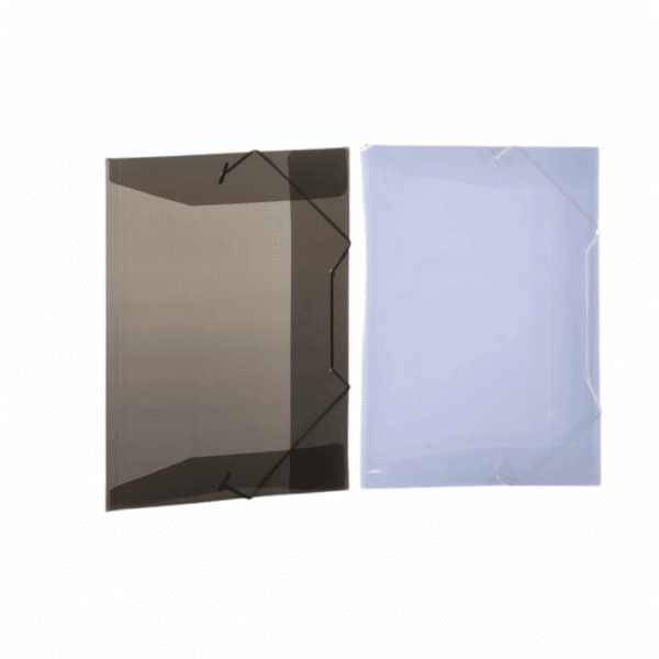 PASTA COM ELASTICO OFICIO PLASCONY - TRANSPARENTE/FUME