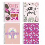 CADERNO UNIV. BOM D+| 10 MATÉRIAS | 160FLS | FEMININO - ANIMATIVA