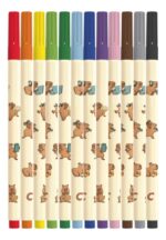 CANETINHA NEO PEN HIDROGRÁFICA CAPIVARA | 12 CORES | GIGANTE | COM CHEIRINHO - COMPACTOR - Imagem 2