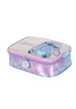 Estojo Box Juvenil Holográfico Stitch | Médio | com Divisória Interna | Zíper com Detalhe | Rosa ou Azul - Luxcel - Imagem 8
