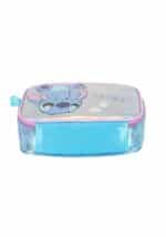 Estojo Box Juvenil Holográfico Stitch | Médio | com Divisória Interna | Zíper com Detalhe | Rosa ou Azul - Luxcel - Imagem 9
