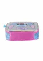 Estojo Box Juvenil Holográfico Stitch | Médio | com Divisória Interna | Zíper com Detalhe | Rosa ou Azul - Luxcel - Imagem 4