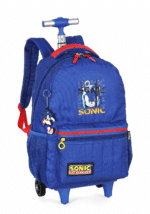 MOCHILA DE RODINHAS SONIC | PRETA - AZUL | LUXCEL - Imagem 3
