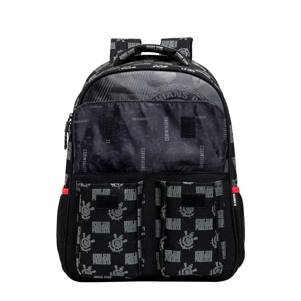 MOCHILA CORINTHIANS CAMPEÃO DOS CAMPEÕES | BOLSO EXTERNO | ALÇAS ACOLCHOADAS | ESPAÇOSA - XERYUS - Imagem 2