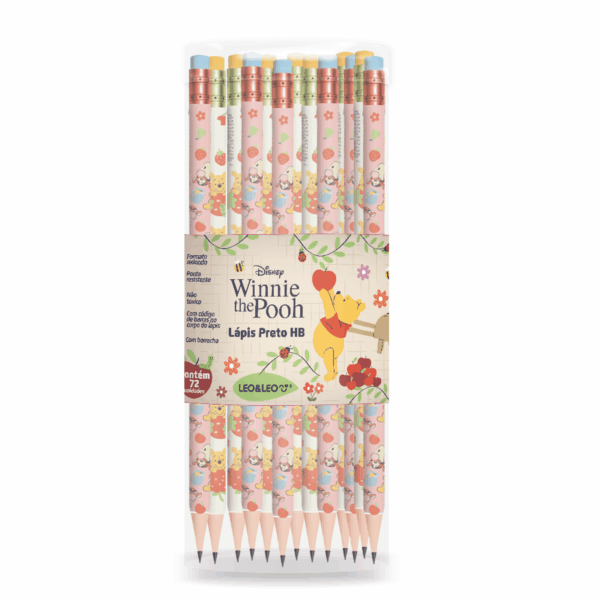 LAPIS GRAFITE COM BORRACHA URSINHO POOH - LEO & LEO