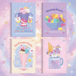 Caderno Universitário Sugar Rush | 10 matérias | Capa Dura | 160 fls | Adesivos - Foroni