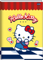 CADERNO BROCHURA HELLO KITTY - PEQUENO (1/4) | CARTELA DE ADESIVOS DUPLA - JANDAIA - Imagem 5