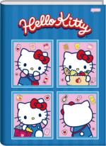 CADERNO BROCHURA HELLO KITTY - PEQUENO (1/4) | CARTELA DE ADESIVOS DUPLA - JANDAIA - Imagem 4