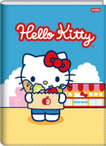 CADERNO BROCHURA HELLO KITTY - PEQUENO (1/4) | CARTELA DE ADESIVOS DUPLA - JANDAIA - Imagem 3