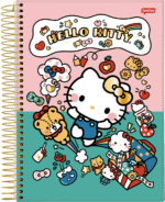 CADERNO UNIVERSITÁRIO HELLO KITTY - 10 MATÉRIAS | COM ADESIVOS - JANDAIA - Imagem 6