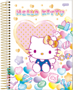 CADERNO UNIVERSITÁRIO HELLO KITTY - 10 MATÉRIAS | COM ADESIVOS - JANDAIA - Imagem 5
