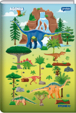 Agenda Escolar Permanente Dinossauros - Jandaia - Imagem 3