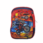 Mochila Escolar Infantil 3D | Bolsos Laterais | Zíper Duplo | De Costas - Diversas - Imagem 2