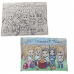 Pasta com Elástico para Colorir - TURMA DO PATRIC