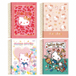 CADERNO UNIVERSITÁRIO HELLO KITTY - 10 MATÉRIAS | COM ADESIVOS - JANDAIA - Imagem 2
