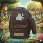 MOCHILA ESCOLAR CAPIVARA COM ESTOJO | EM TECIDO