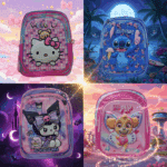 MOCHILA ESCOLAR 3D MENINAS - VÁRIOS PERSONAGENS | 3 DIVISÓRIAS