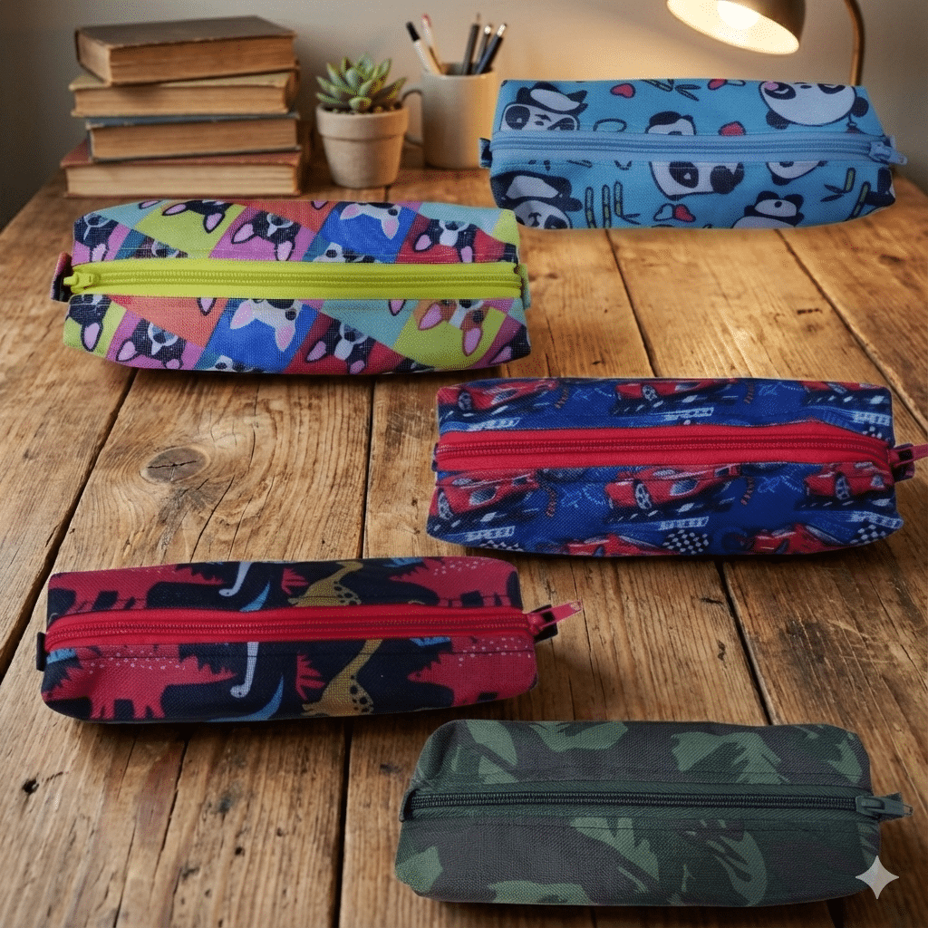 Gemini_Generated_Image_dslpv1dslpv1dslp Estojo Escolar Infantil Estampas Variadas - Imagem 1