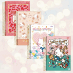 CADERNO UNIVERSITÁRIO HELLO KITTY - 10 MATÉRIAS | COM ADESIVOS - JANDAIA