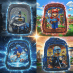 MOCHILA ESCOLAR 3D MENINOS - VÁRIOS PERSONAGENS | 3 DIVISÓRIAS