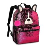 MOCHILA CACHORRO PAETÊ MÁGICO MUDA DE COR COM CHAVEIRO - Clio Style - Imagem 5