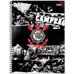 CADERNO UNIVERSITÁRIO CORINTHIANS COM ADESIVO  - 10 MATÉRIAS / 160 FOLHAS - FORONI - Imagem 3