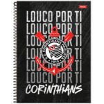 CADERNO UNIVERSITÁRIO CORINTHIANS COM ADESIVO  - 10 MATÉRIAS / 160 FOLHAS - FORONI - Imagem 4