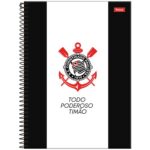 CADERNO UNIVERSITÁRIO CORINTHIANS COM ADESIVO  - 10 MATÉRIAS / 160 FOLHAS - FORONI - Imagem 5
