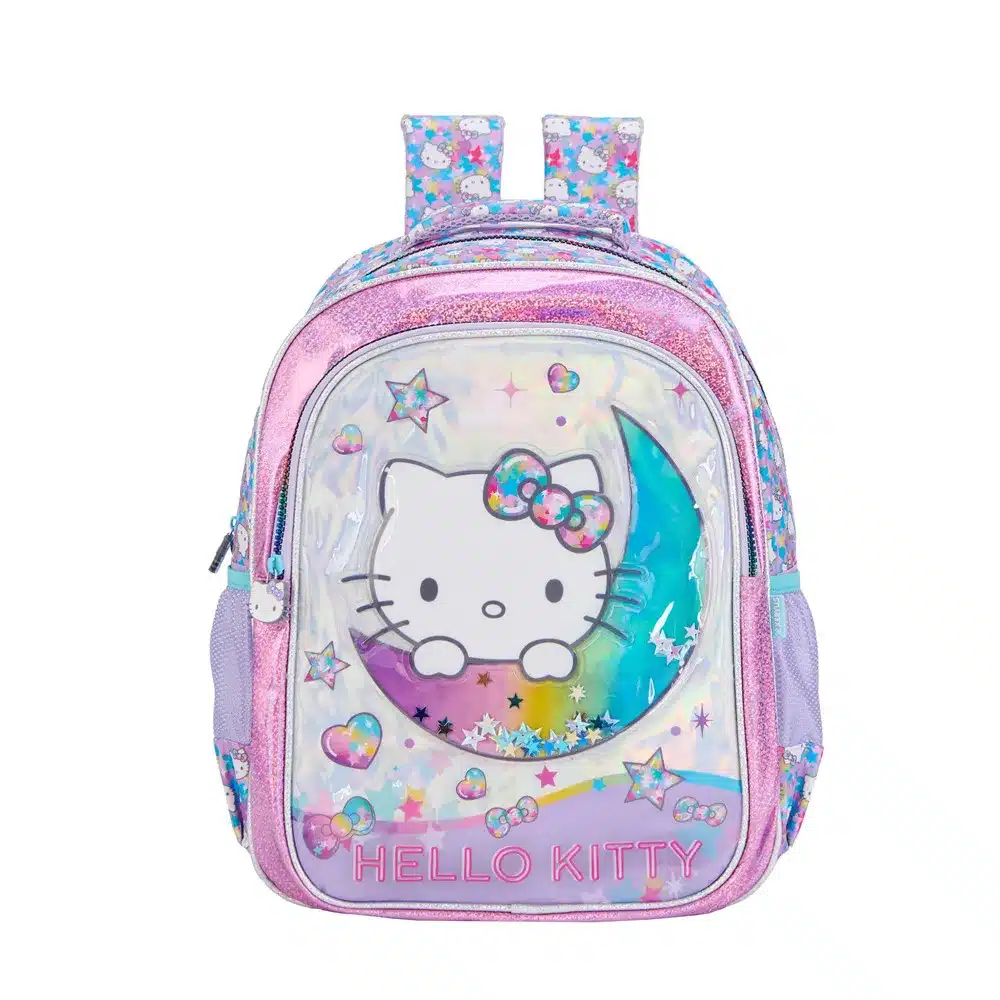 Mochila Escolar Hello Kitty Holográfica - Xeryus - Imagem 1