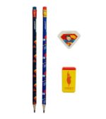 Kit Lápis HB Superman 2 Lapis/Apontador/Borracha - LEO E LEO - Imagem 2
