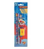Kit Lápis HB Superman 2 Lapis/Apontador/Borracha - LEO E LEO