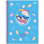 CADERNO UNIVERSITÁRIO FINI COM CHEIRINHO CAPA DURA 10 MATÉRIAS 160FLS - FORONI