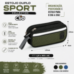 ESTOJO ESCOLAR DUPLO SPORT COLLECTION MF354 CLIO | 4 CORES DISPONÍVEIS - Imagem 2