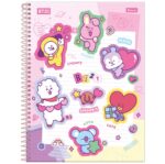 Caderno Universitário BT21 | Capa dura | 160fls | 10 matérias - Foroni