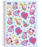 Caderno Universitário BT21 | Capa dura | 160fls | 10 matérias - Foroni - Imagem 3